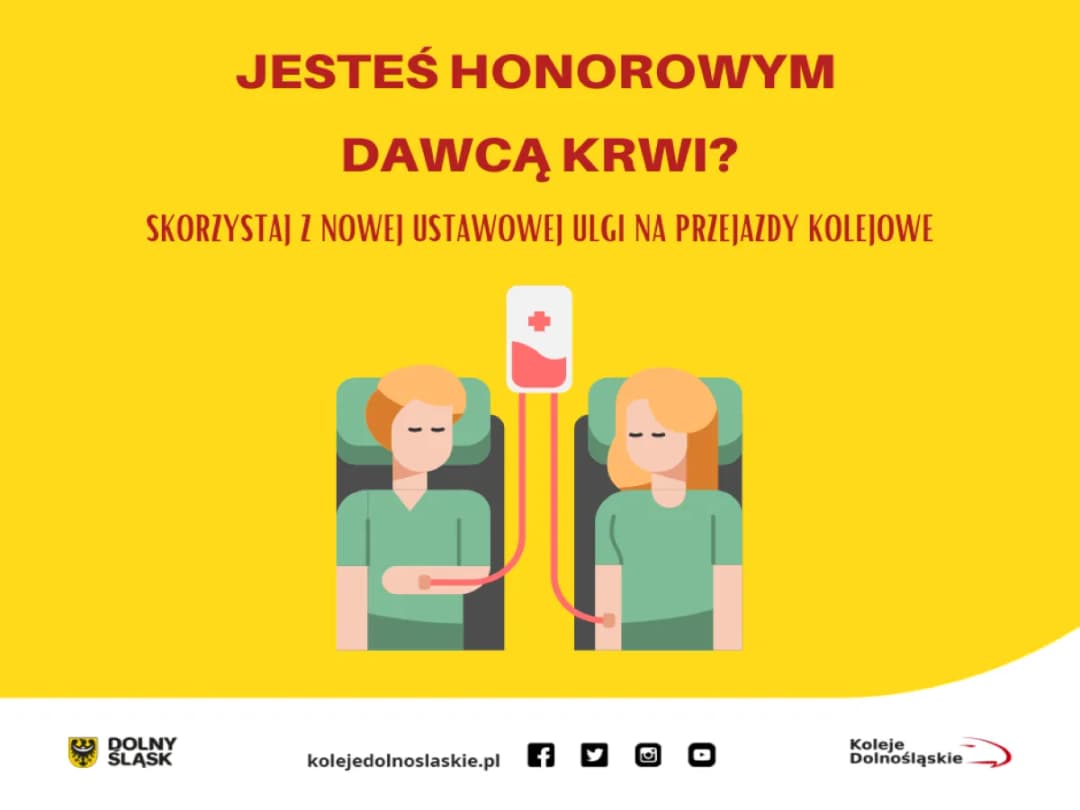 Zniżki dla krwiodawców w pkp - jak skorzystać?